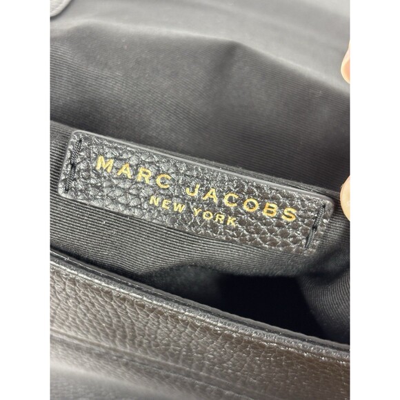Marc Jacobs Empire City Crossbody Flap Shoulder Bag Black Leather - Picture 8 of 15
